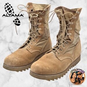 Altama Desert Combat Boots Military Issue Men 10.5 Tan Army Tactical Made In USA